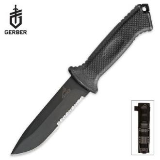 Gerber Part Serrated Prodigy Fixed Blade Knife - GB01121