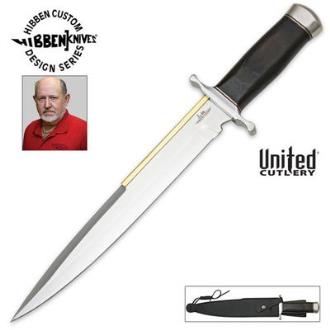 Gil Hibben Old West Toothpick Bowie Knife and Leather Sheath - GH5019