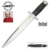 GH5019 - Gil Hibben Old West Toothpick Bowie Knife and Leather Sheath - GH5019