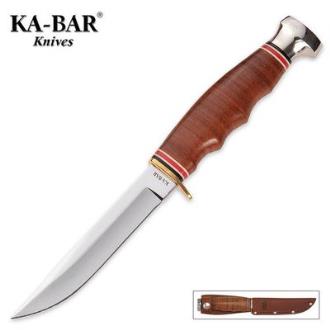 Ka-Bar Hunter Knife with Leather Sheath - KB1232