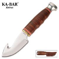 KB1234 - Ka-Bar Game Hook Knife with Leather Sheath - KB1234