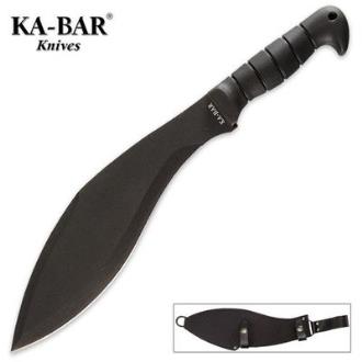 KA-BAR Black Kukri with Leather Sheath - KB1249