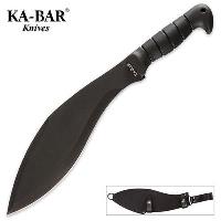 KB1249 - Ka-Bar Black Kukri with Leather Sheath - KB1249