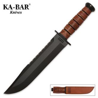 Ka-Bar Big Brother Leather Handle Knife - KB2217