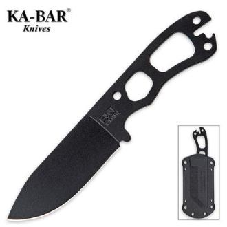 Kabar Necker Black Plain Blade Knife - KBBK11