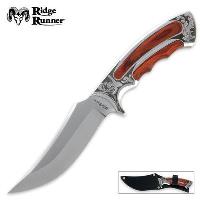 RR496 - Ridge Runner Executive Wood Bowie Knife - RR496