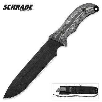Schrade Frontier Extreme Survival Full Tang Fixed Blade Knife With Sheath