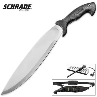 Schrade Bolo Machete with Sharpener & Fire Striker