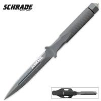 17-SCHF21 - Schrade One Piece Spear Point Boot Knife
