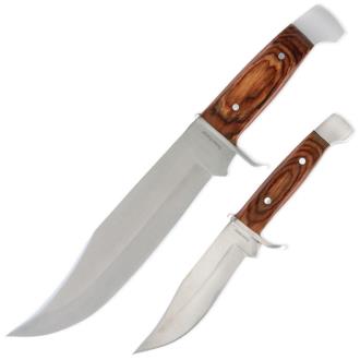 Timber Rattler 2-Piece Custom Bowie Knife Set