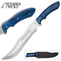 17-TW537 - Timberwolf Blue Wolfhound Fixed Blade Knife