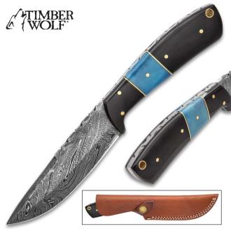 Imber Wolf Water Buffalo Fixed Blade Knife With Sheath