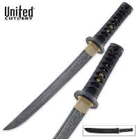 UC2633 - Yoru Doragon Forged Damascus Tanto Sword - UC2633