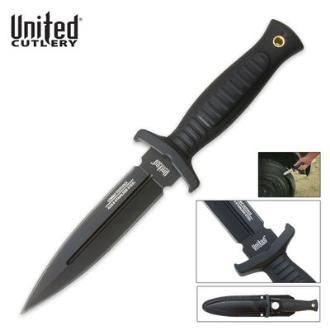 United Cutlery Commander Black Boot Knife and Sheath - UC2698