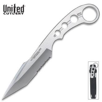 Elite Forces Slim Concealable Tanto Knife With Finger Grip Sheath UC2734