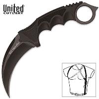 UC2791 - United Cutlery Honshu Karambit Black Shoulder Harness - UC2791