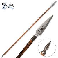 XL1511 - 70&quot; African Wooden Warrior Spear - XL1511