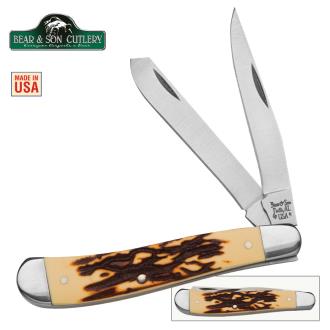 Bear Stag Delrin Slimline Trapper Pocket Knife