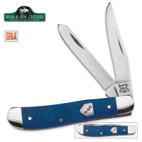 19-BC75407 - Bear Blue Jeans Series Mini Trapper Pocket Knife