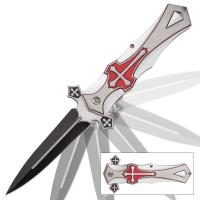 19-BK3050 - Crusaders Aluminum Assisted Opening Pocket Knife