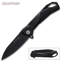 BK5466 - Rampage Tailwind Blackout Ball Bearing Pocket Knife