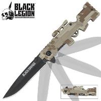 BV119 - Black Legion Rifle Assisted Opening Pocket Knife Camo BV119