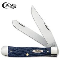 19-CA13000 - WR Case &amp; Sons Navy Blue American Workman Trapper Pocket Knife