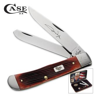 Case John Wayne Barnboard Bone Trapper Gift Set