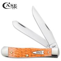 19-CA67602 - Case Peach Bone Trapper Pocket Knife