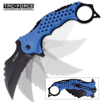 Tac Force RiverClaw Assisted Opening Folding Karambit Blue