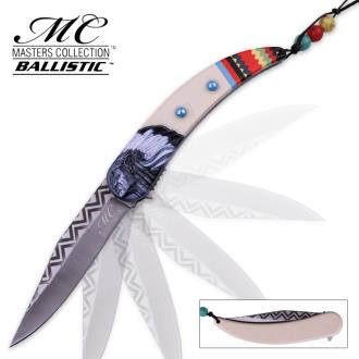 Masters Collection Native American Pocket Knife Ivory