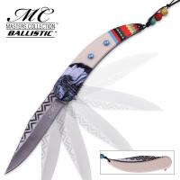 19-MC40667 - Masters Collection Native American Pocket Knife _ Ivory