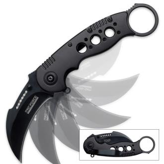 Black Tac-Force Assisted Opening Military Karambit Knife