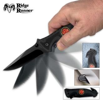 Ridge Runner Firefighter Rescue Assisted Opening Pocket Knife