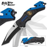 19-RR685 - Ridge Runner Police Everyday Carry Assisted Opening Tanto Pocket Knife