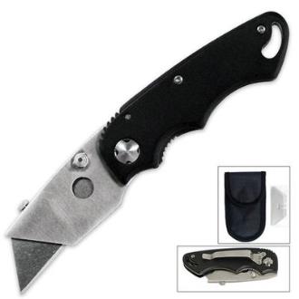 Folding Utility Knife with Nylon Pouch - SA03934