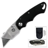 SA03934 - Folding Utility Knife with Nylon Pouch - SA03934