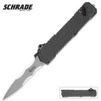 19-SC2464 - Schrade OTF Switchblade Viper Recurved Spear Point Pocket Knife