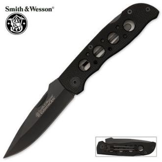 Smith & Wesson Extreme Ops Lock Back Aluminum Pocket Knife - SW5BKEU