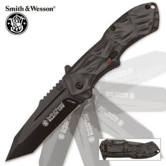 Smith & Wesson Black Ops Tanto Tactical Folding Knife - SWBLOP3T