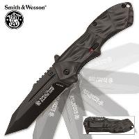 SWBLOP3T - Smith &amp; Wesson Black Ops Tanto Tactical Folding Knife - SWBLOP3T