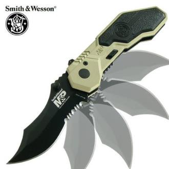 Smith & Wesson M&P Assisted Opening Pocket Knife Tan - SWMP1BSD