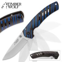 19-TW539 - Timberwolf Blue Streak Pocket Knife