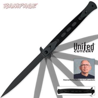 United Cutlery Rampage Assisted Opening Stiletto Black - UC2776