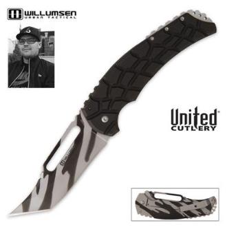Mikkel Willumsen Blondie Framelock Pocket Knife Camo Blade UC2871