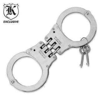 Law Enforcement Grade Hinged Steel Handcuffs - BK4807