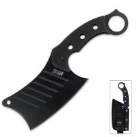27-MC07437 - Karambit Style Fixed Blade Cleaver Knife With Sheath