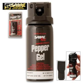 Sabre Red 1.8 oz. Flip Top With Fluorescent Arm Band - SQ3GEL
