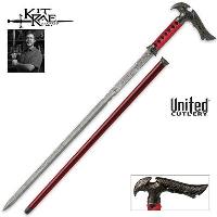 KR0056D - Kit Rae Axios Damascus Sword Cane KR0056D