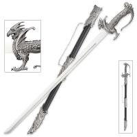 BK3683 - Dreadfire Dragon Decorative Sword and Metal Accented Sheath